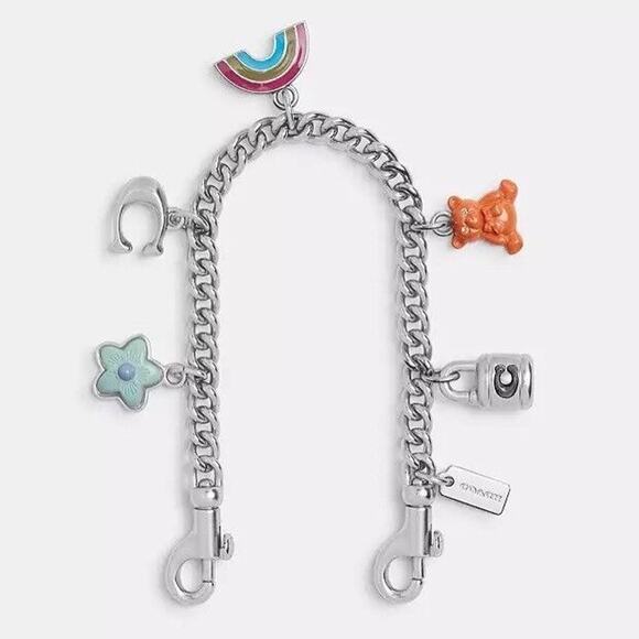 NEW Limited Coach Motif Extension Swagger Chain with Charms CW663 - Picture 1 of 2